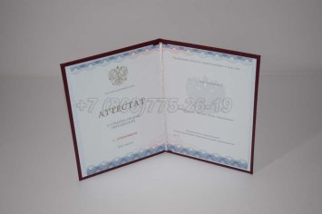 Аттестат За 11 Класс 2021г Золото ГОЗНАК в Якутске