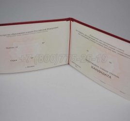 Диплом Кандидата Наук 2020г в Якутске